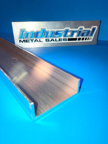 3" x 1" x 12"-Long x 1/8" Thick 6061 T6 Aluminum Channel --- 3" Wide Channel 