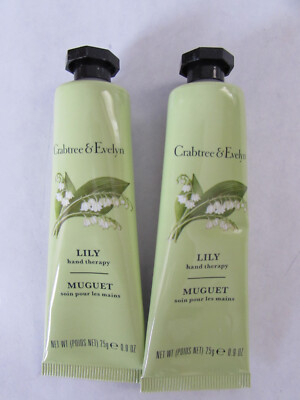 Crabtree & Evelyn Hand Therapy Cream Set of 2 Lily 0.09 oz Each Sealed
