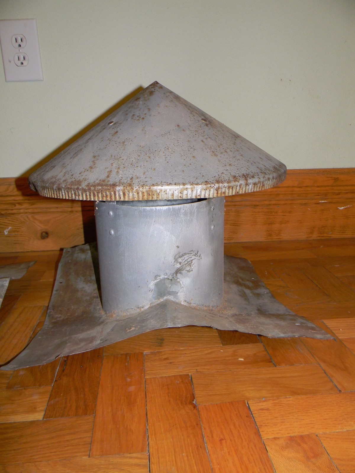 Pair of Antique Vintage Old Original Barn Cupolas Galvanized Tin