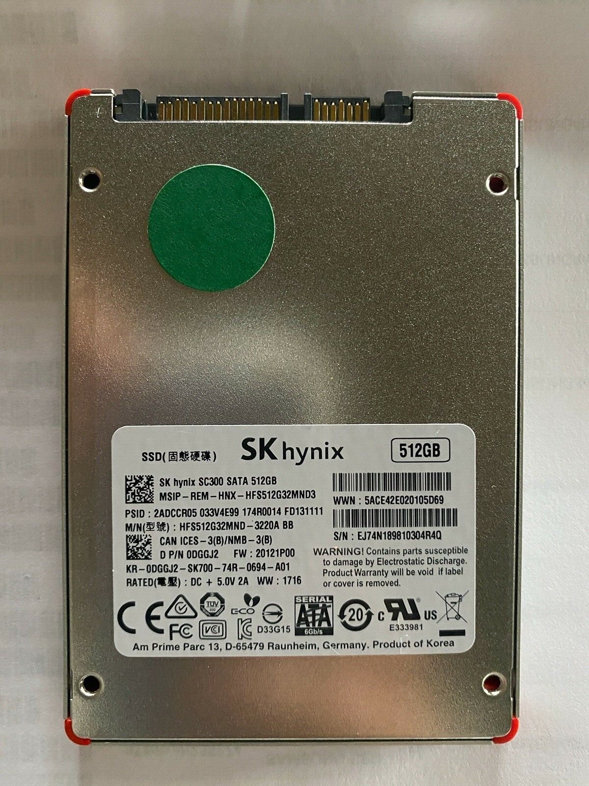 Hynix HFS512G39TNF - 512GB M.2 2280 SATA III NGFF Solid State SSD