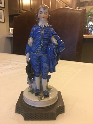 blue boy porcelain figurine