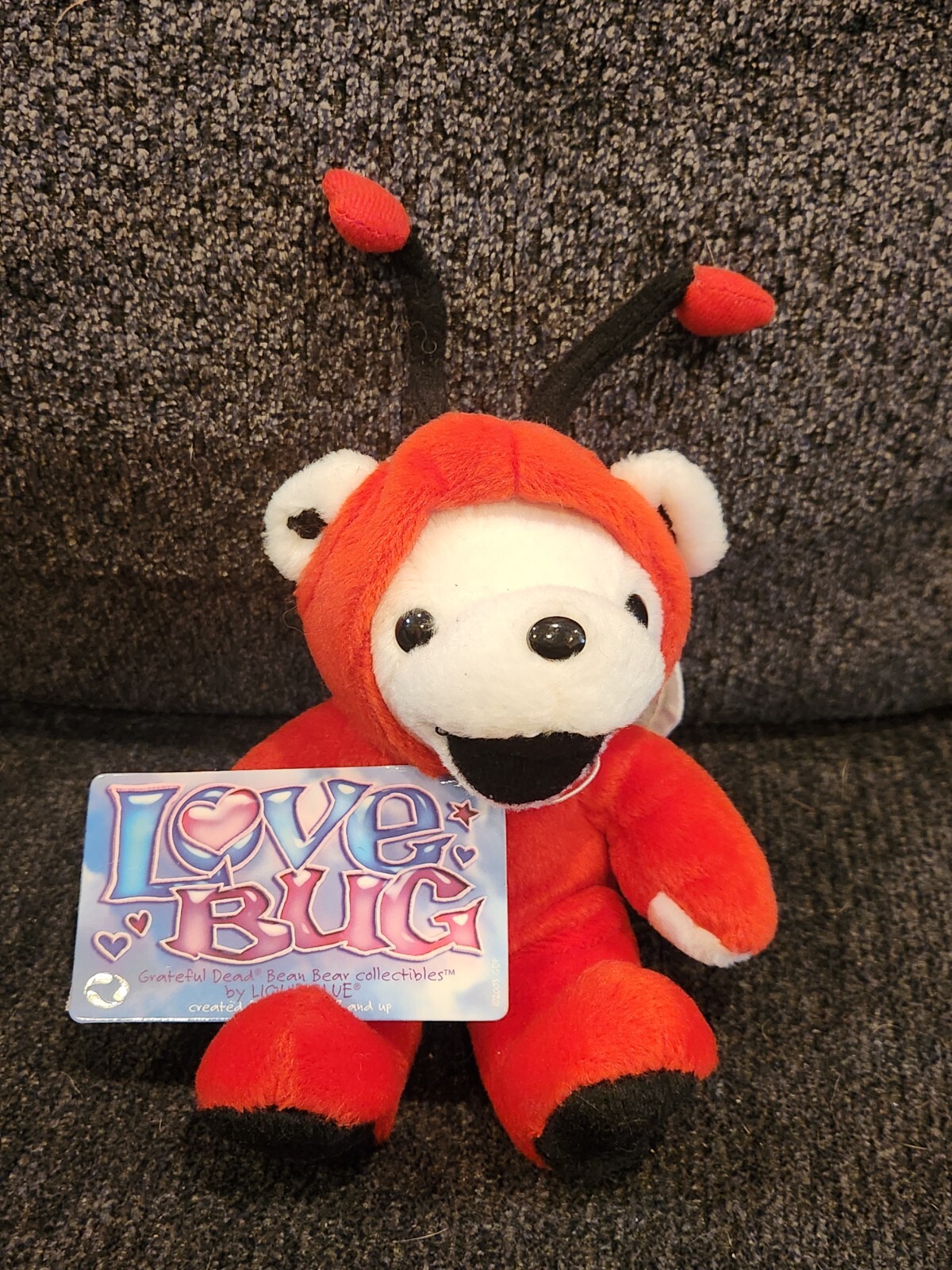 レアLovebug;Grateful dead bear Love Bug Grateful Dead 7” Plush Dancing Bean Bear Edition 10