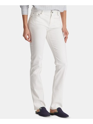 

LAUREN RALPH LAUREN Женские белые прямые джинсы, Белый, 200735298001
