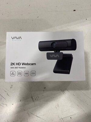 Webcam VAVA 2K Web Camera with Dual Microphones Autofocus 4X Digital Zoom USB