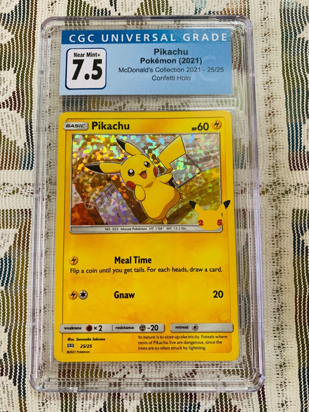 ポケモン - ポケモン25周年マクドナルド　ホロコンプ25種　ノーマルコンプ25種 Pikachu Confetti Holo McDonald's Collection 25/25 Pokemon