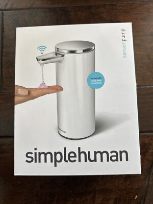 Simple Hunan ST1045 Rechargable SENSOR pump For Liquid Soap or Sanitizer WHITE