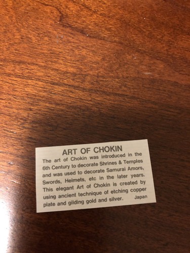 Art of Chokin Address Book Lacquer Japan