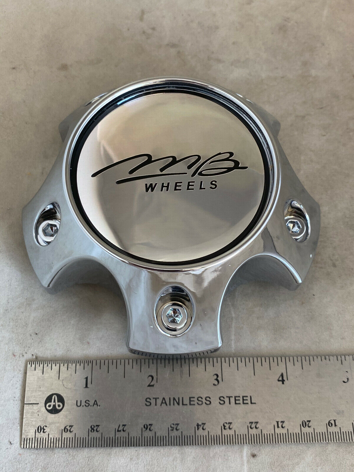 MB Motoring CHROME Wheel Rim Snap-In Hub Cover Center Cap BC MB Motoring CHROME Wheel Rim Snap-In Hub Cover Center Cap BC