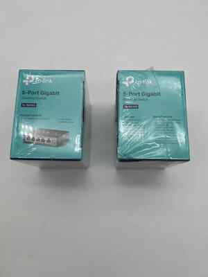 lot 2 PACK OF 2 TP-Link TL-SG105E 5-Port Gigabit Easy Smart Switch  tp link -1E