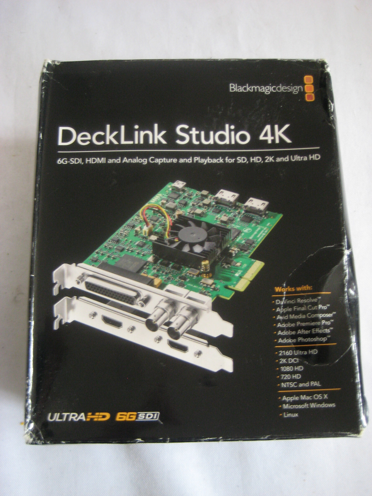 BlackMagic Decklink Studio 4K Video Editing Card/ 6g/sd/hd