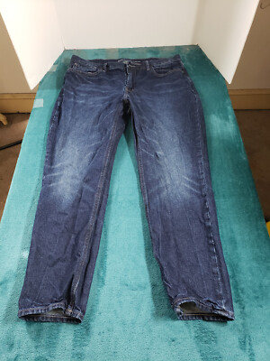 Old Navy Jeans Sz 38x30 Mens Blue Pants Stretch Denim Straight Tapered