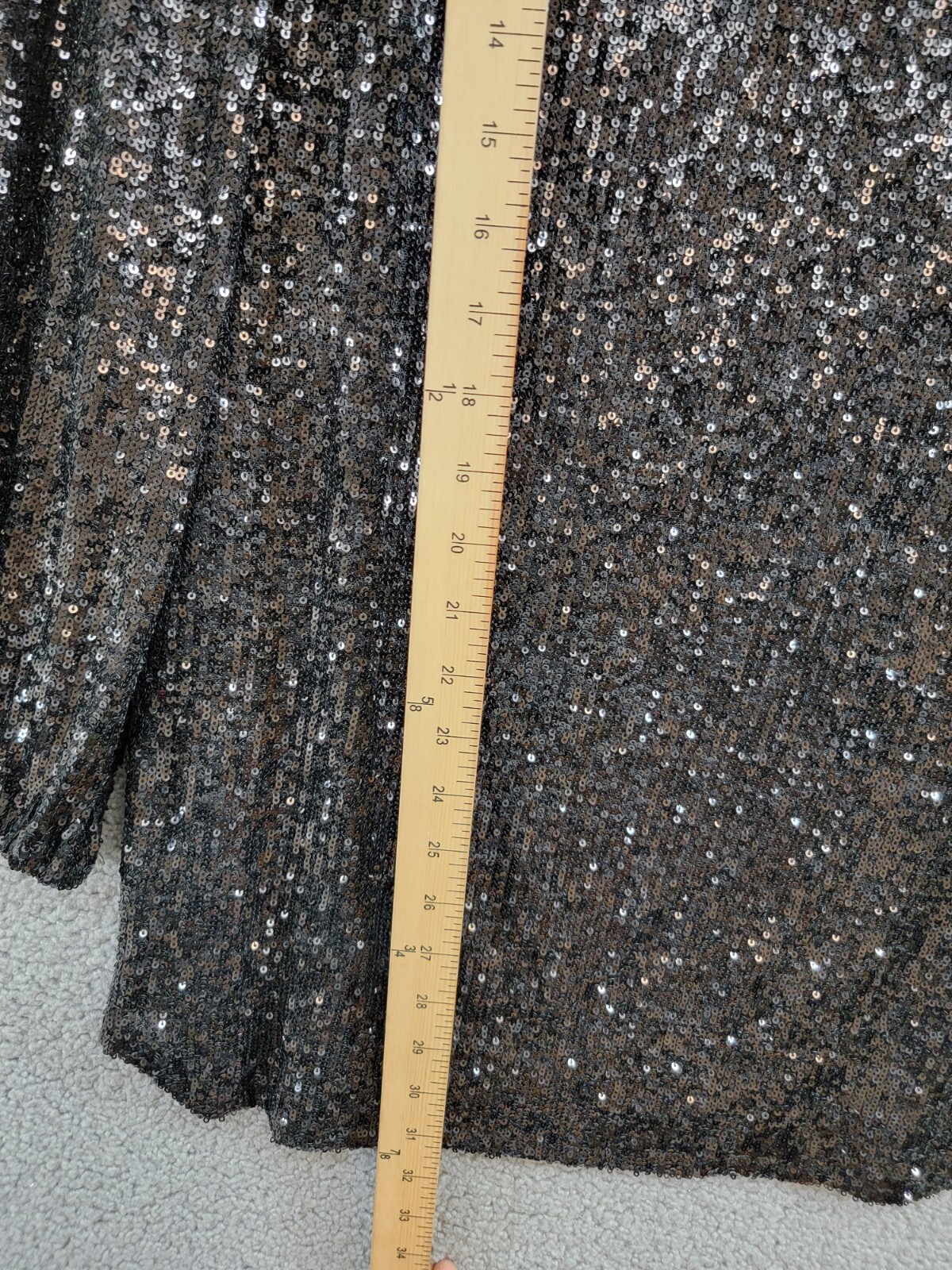Steve Madden Delorean Sequined Mini Cocktail Dress Women's S Black Pullover - Picture 10 of 16