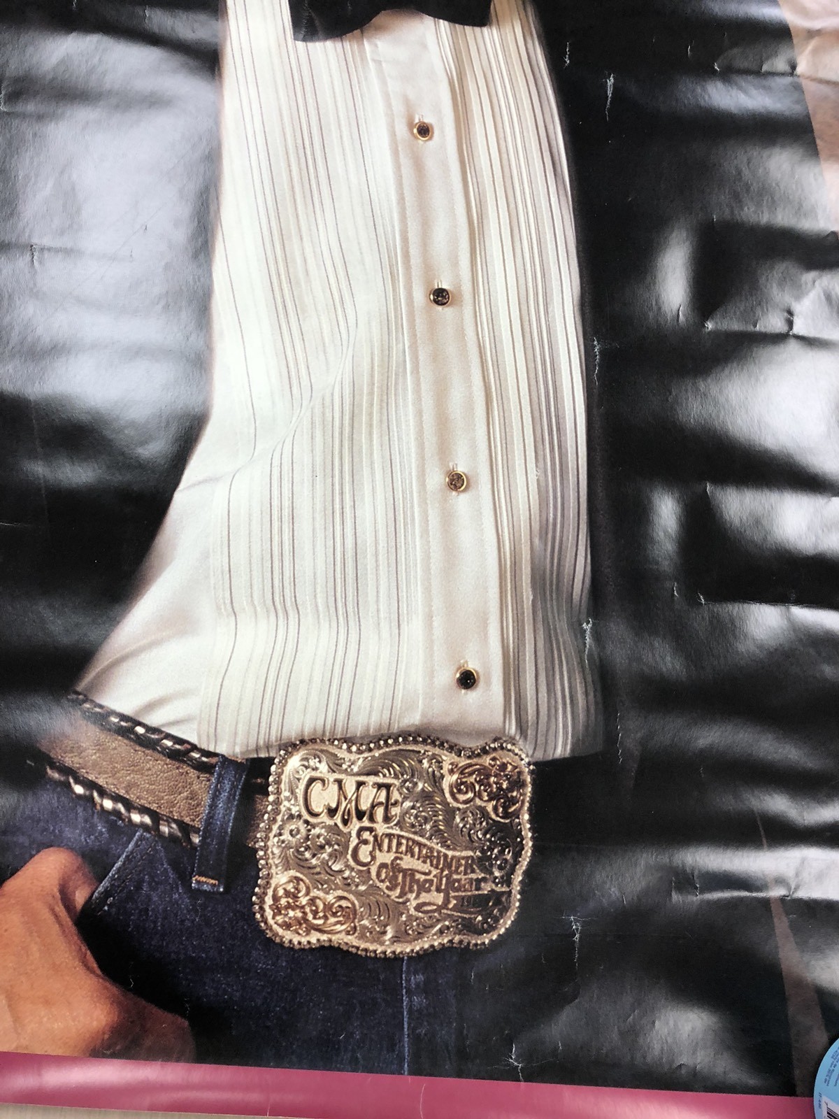 GEORGE STRAIT 1990 MCA Records Livin It Up SPECIAL PROMO POSTER ORIGINAL Country