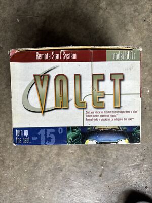 Valet Remote Start System Model 561r Open Box Never Used