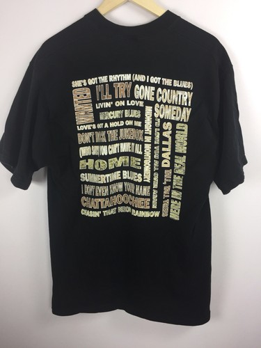 Vtg Alan Jackson Country Music Tshirt Sz Large/XL 1996 Short Sleeve