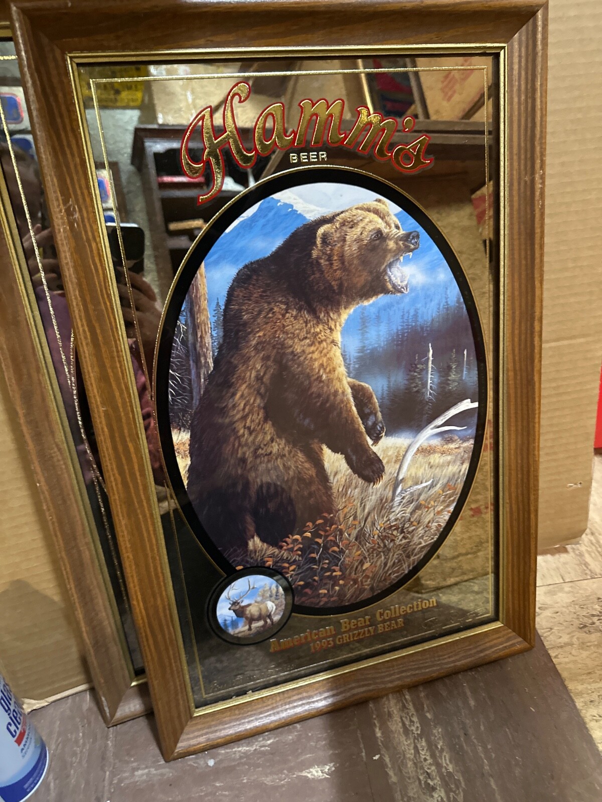GRIZZLY BEER パブミラー Grizzly Beer Mirror