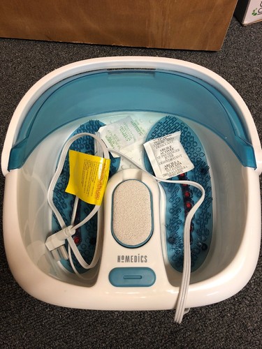 HoMedics Bubble Spa Elite Footbath, 2-in-1 removable pedicure center, Toe-touch