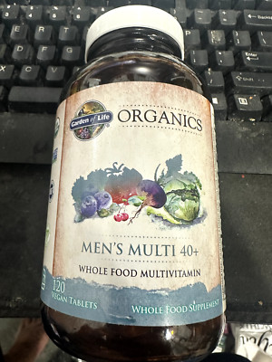 Garden of Life mykind Organics Men's Multi 40+ 120 Tablets EXP 08/2026 Sealed