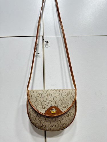 【美品】Chistian Dior  vintage handbag CHRISTIAN DIOR Vintage Honeycomb Logo Crossbody Shoulder