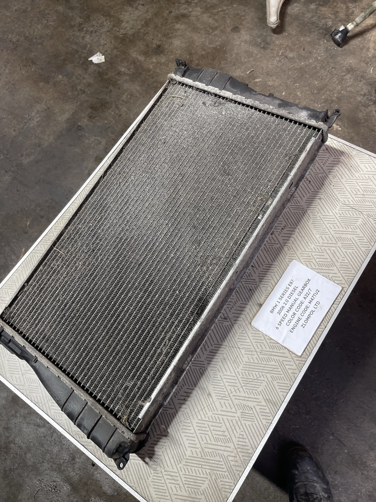 BMW 1 Series E87 2006 1.6 Diesel Water Cooling Radiator 3094174