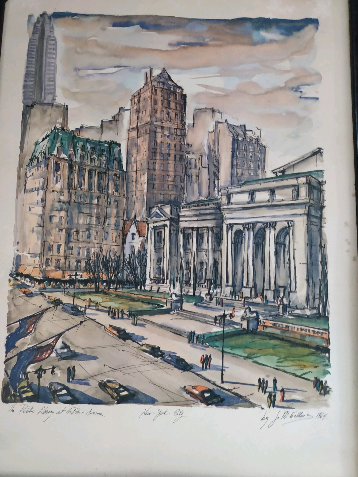 絵画 NEW YORK GALLERY New York, Fifth Avenue - Limited Edition Canvas – Thomas