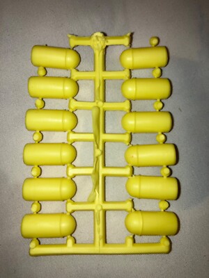 (12) Edison Giocattoli YELLOW RUBBER BULLETS for ZK 235 , ZX 271 , Uzi Toy Gun