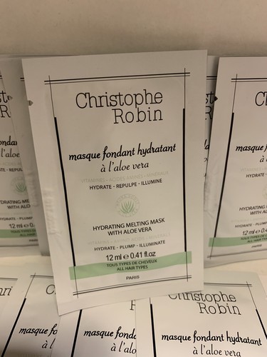 10 x Christophe Robin Hydrating Melting Mask w/Aloe Vera Samples 12ml each