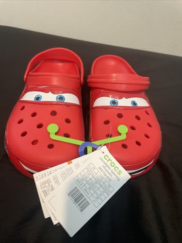 Crocs Men's US Men's 10 Classic Lightning McQueen Clogs Red