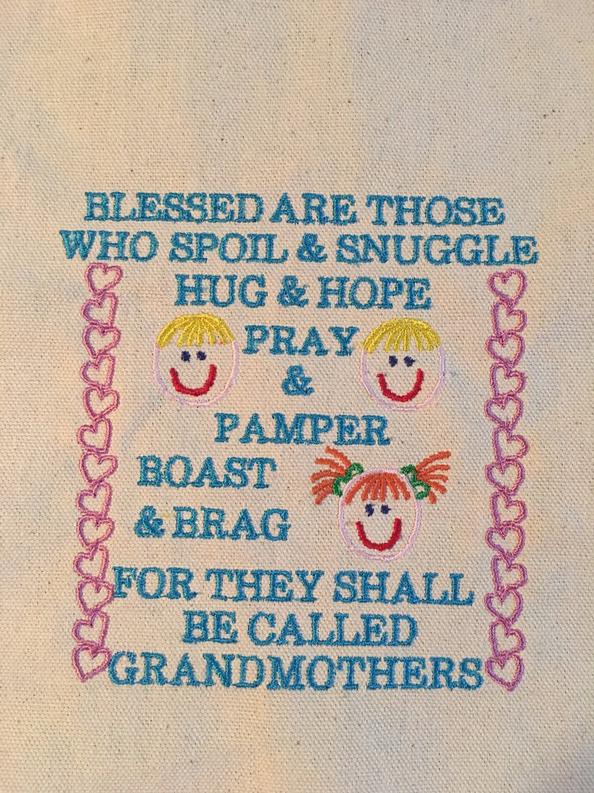 Suitable for framing embroidery personalized wall hanging, wedding, monograms...