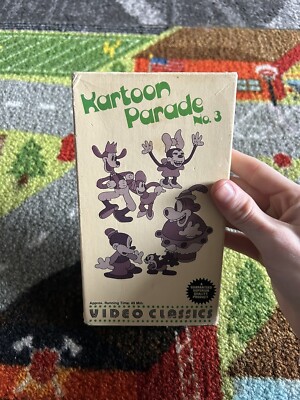 Kartoon Parade No 3 Video Classics Rare Cartoon Animation Oop HTF 1985 Vhs