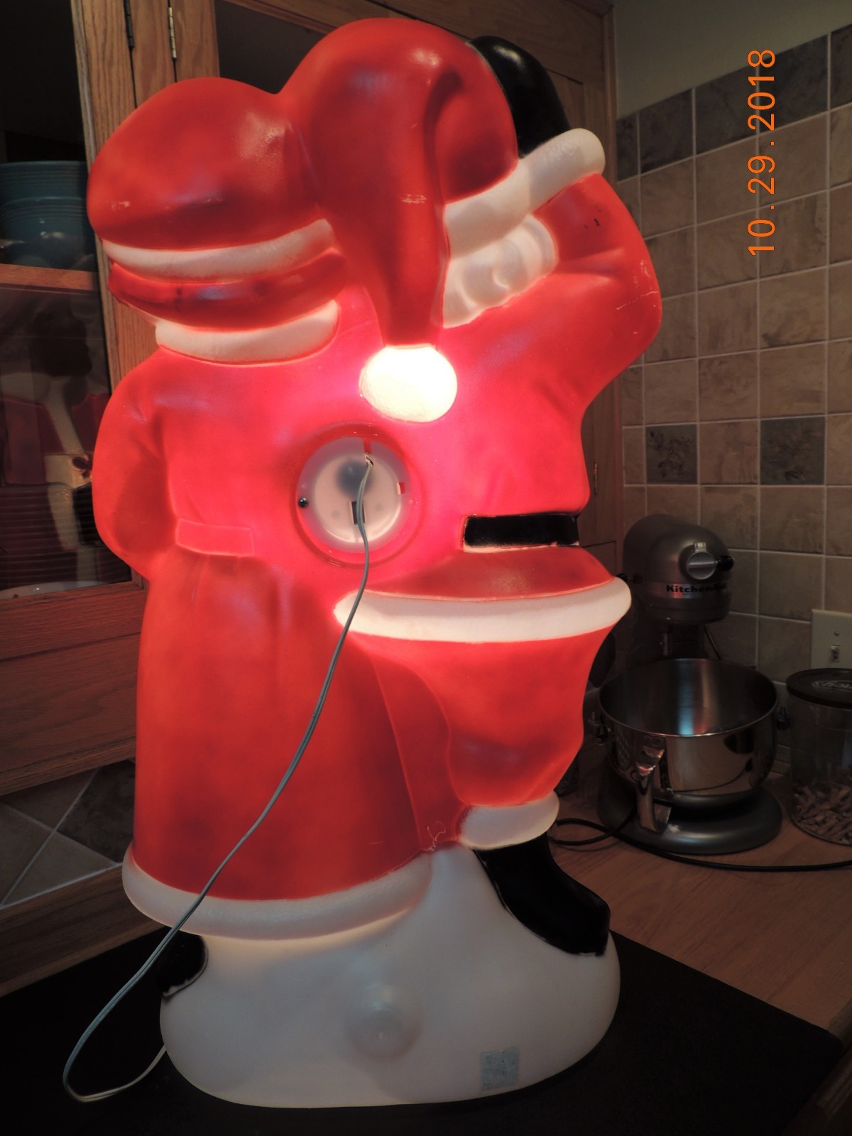 Vintage Santa & Mrs. Claus Blow Mold - General Foam - 35