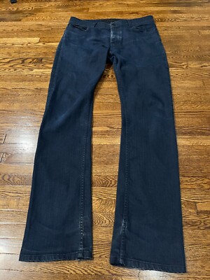Surface to Air Jeans Men 32x34 Blue Button Fly Dark Wash Portugal Denim