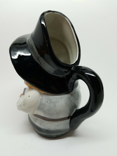 Vintage Staffordshire Toby Character Jug Puritan 6 inches Tall