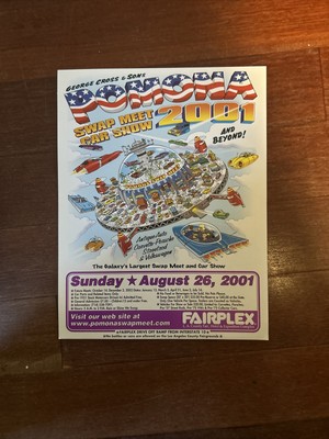 POMONA SWAP MEET POSTER   August 26, 2001 SHOW POSTER