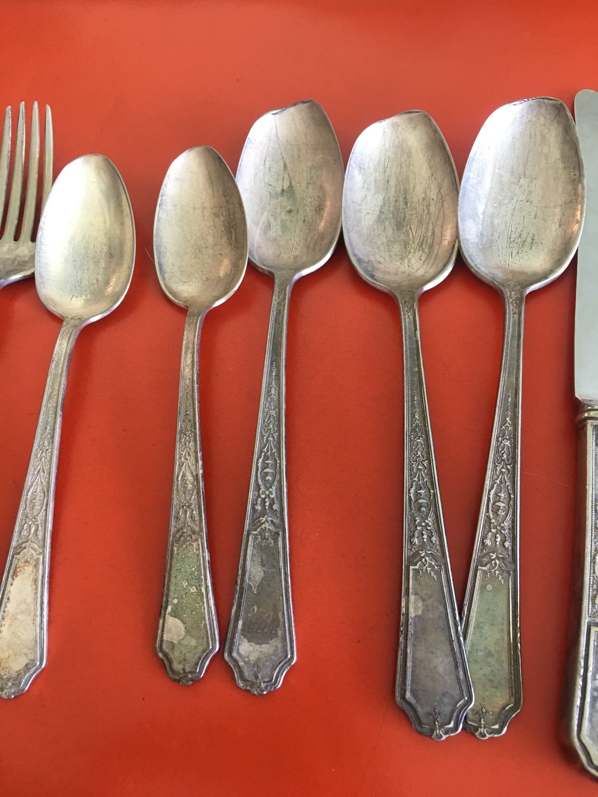 Antique 15pcs  1847 Rogers Bros Flatware