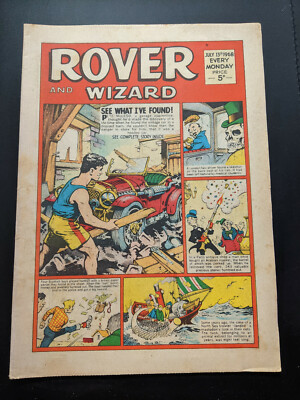 Rover and Wizard Comic, July 13th 1968, FREE UK POSTAGE