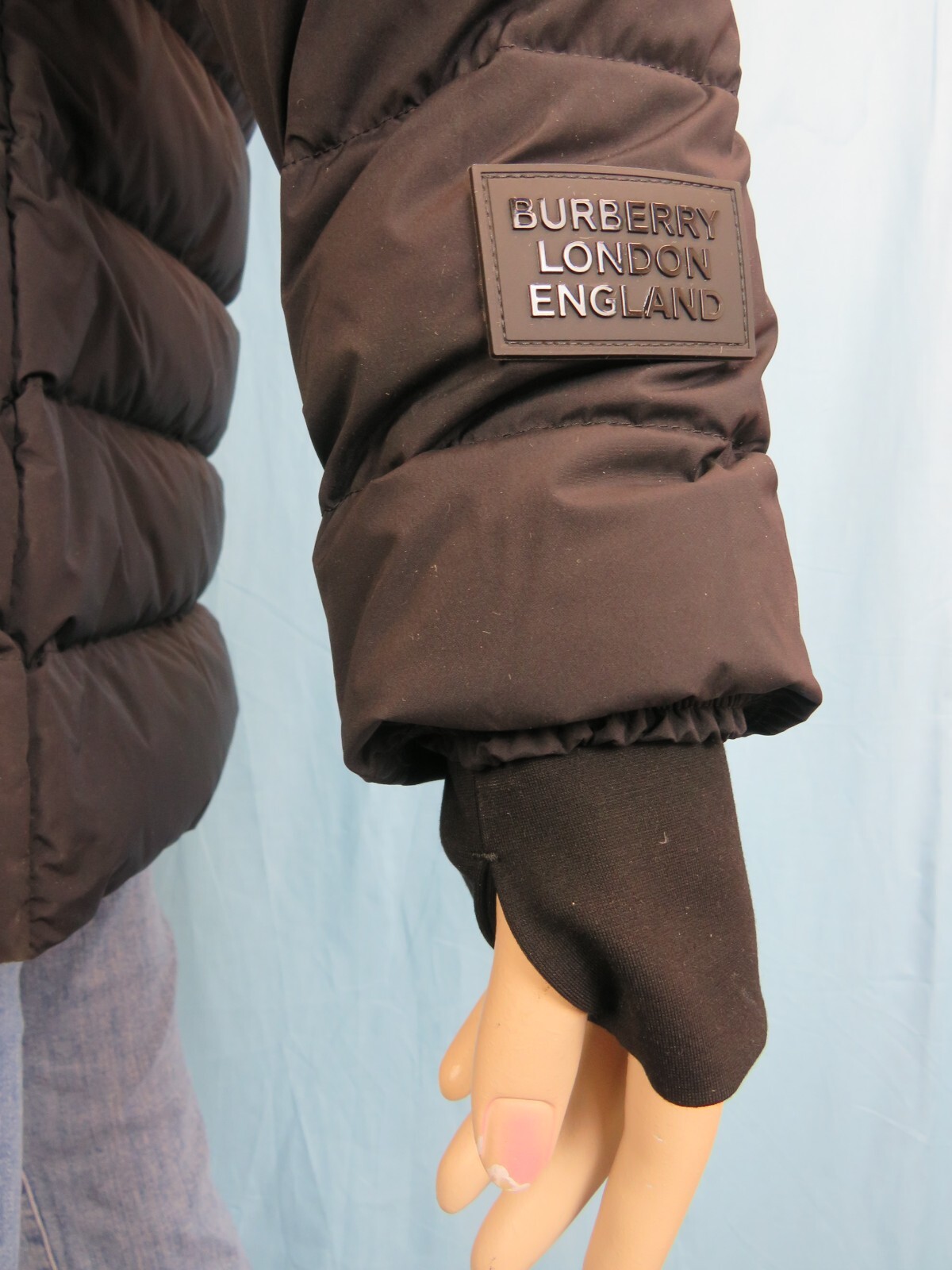 Pre-owned Burberry $1350  Newbridge Black Hooded Quilted Down Short Parka Puffer Coat S