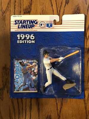 Starting Lineup 1996 Edition Marty Cordova Minn Twins MLB Sports Figure + Card