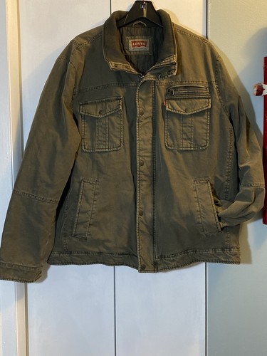 Levi’s Denim Trucker - Lime Green - XXL LEVIS NEON SLIME GREEN DENIM JEAN TRUCKER JACKET rare y2k