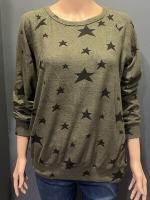 Women's Buffalo size Medium soft feel oversized olive green shirt NWT