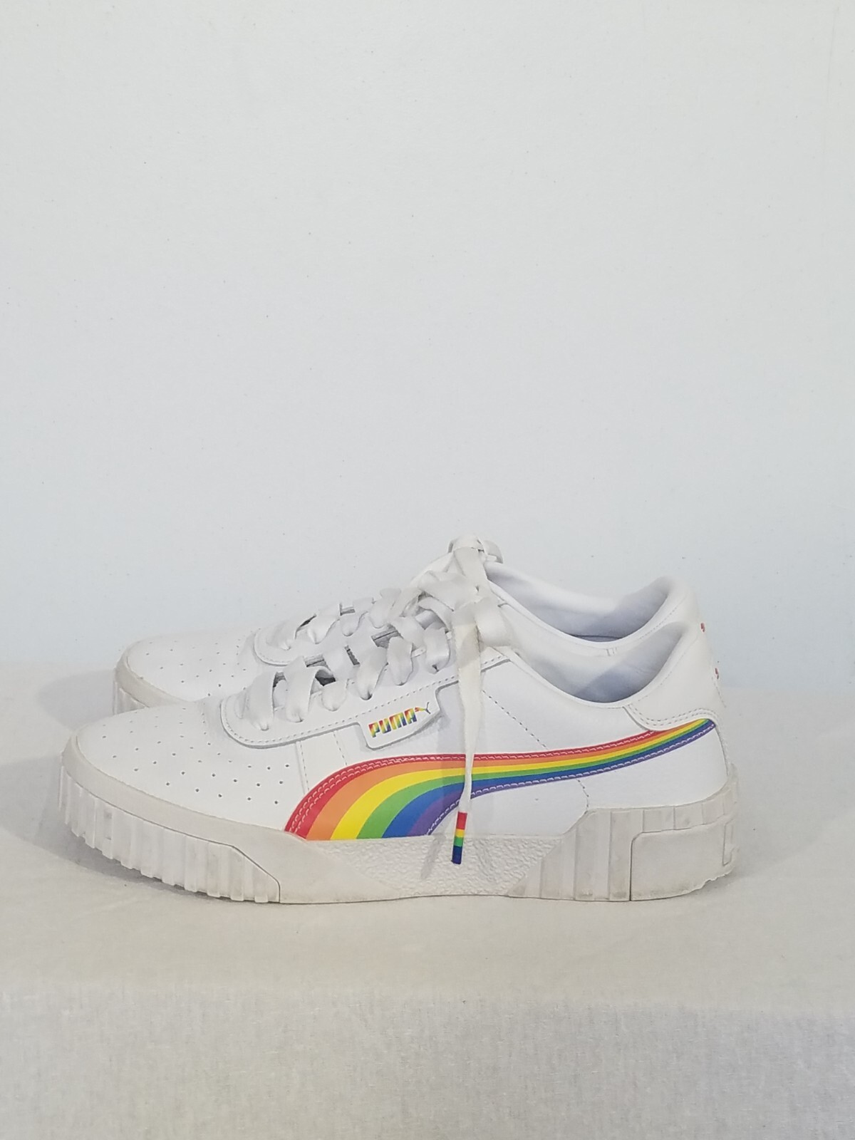 Puma Women's Cali Star Athletic Shoe White Rainbow LGBTQIA+ PRIDE Sz 9 |  eBay