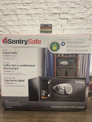 SentrySafe 0.98 cu ft Safe Box Electronic Digital Lock Steel Black X105P