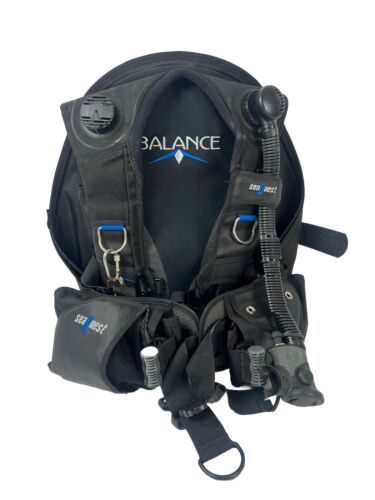 Seaquest Aqualung Balance BCD Size Large L Men's Diving Vest Seaquest Aqualung Balance BCD Size Large L Men's Diving Vest