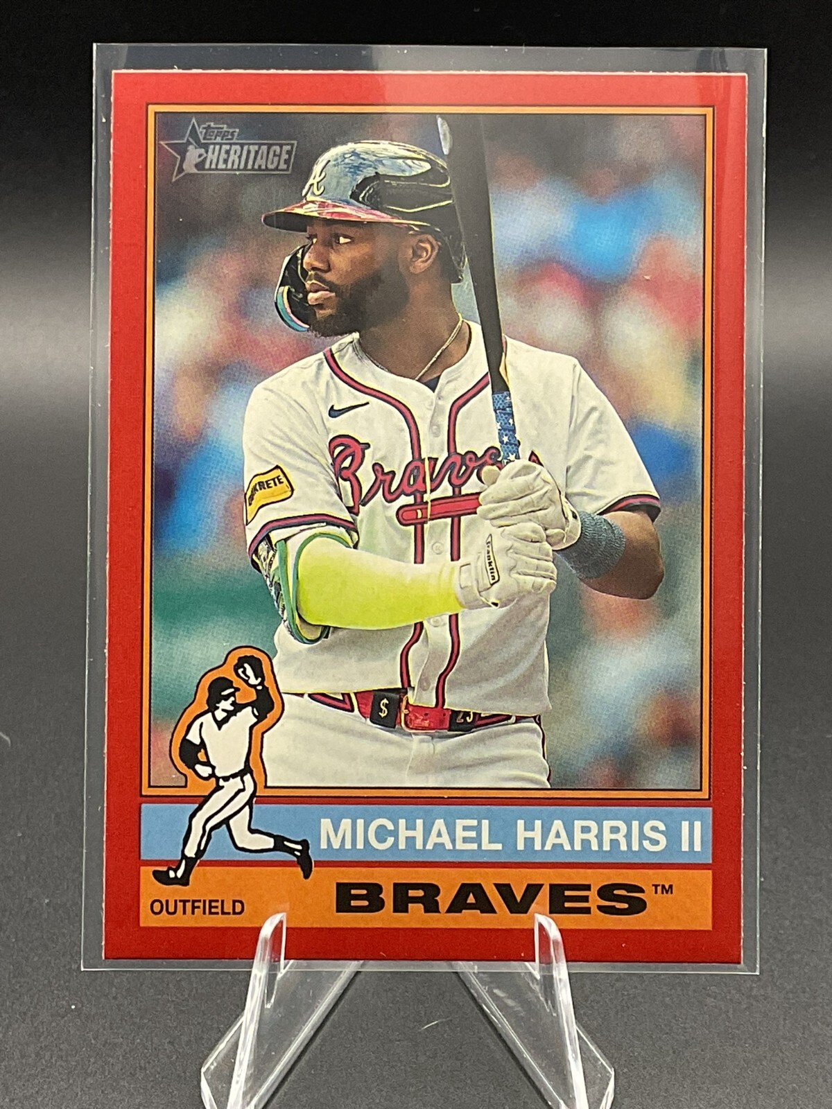 【最終価格】直筆サイン  25枚限定 topps MICHAEL HARRIS 2025 Topps Series 1 Michael Harris II “Baseball Stars” Blue