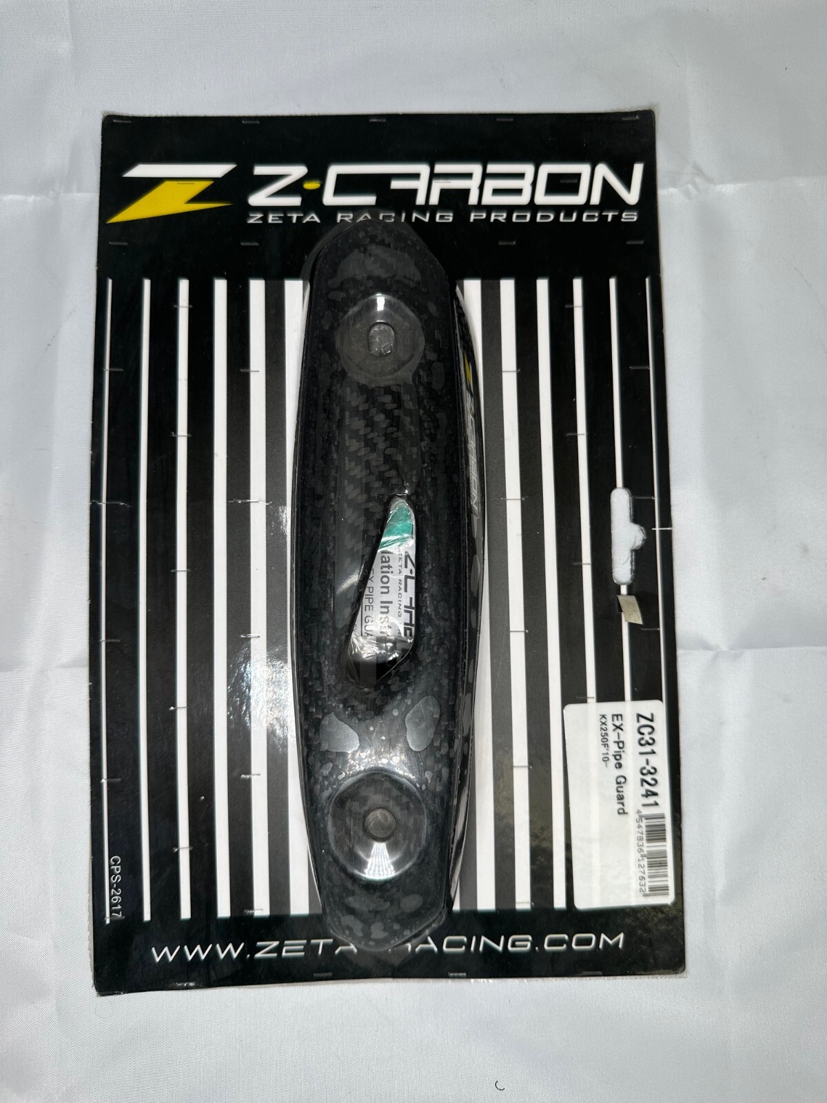 Zeta Z Carbon EX Pipe Guard ZC31-3241 for Kawasaki KX250F '10-'12