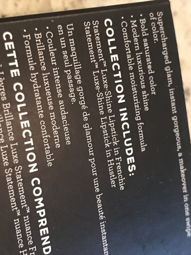 bare Minerals mini Statement Makers luxe-shine Lipstick Duo (Frenchie & Hustler)