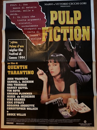 PULP FICTION Original Movie Poster 39x55 Italian TARANTINO