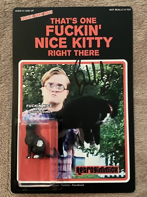 Trailer Park Boys Bubbles Mike Smith Signed Nice Fn Kitty Toy JSA COA