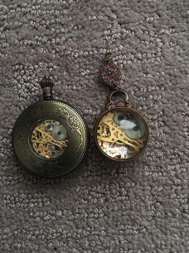 Wonderful CAIFU Bronze Crystal Ball Mechanical Watch Pendant