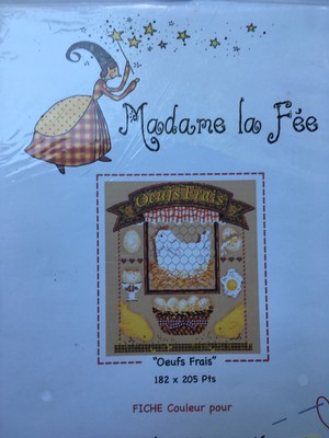 Madame La Fee Oeufs Frais Counted Cross Stitch Pattern Used Imported